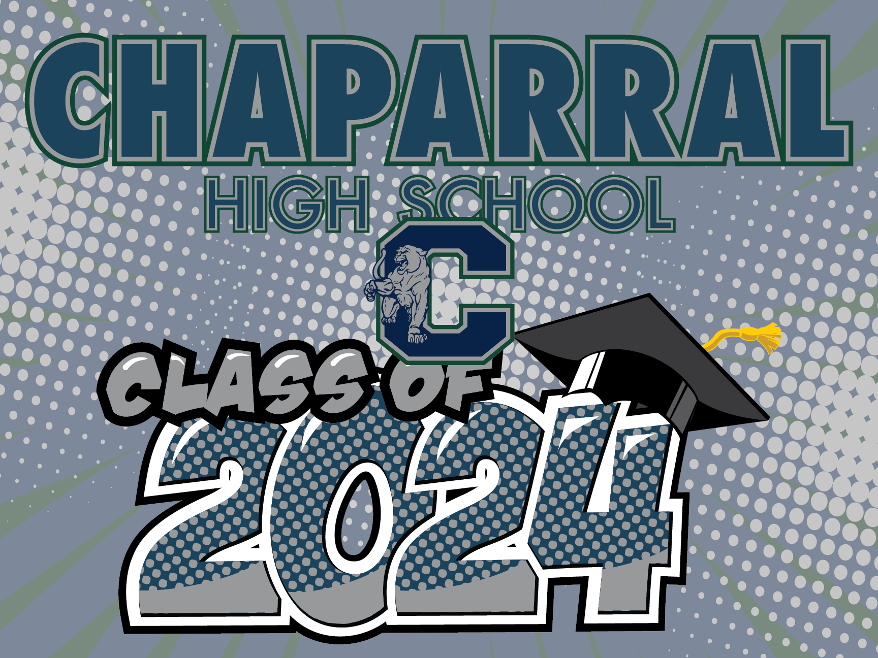 Chaparral High School Graduation Yard Sign