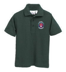 TPS Boys Polo Shirt with Crest in Red, White, Navy & Green in Temecula ...