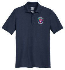 Boys dry-fit performance polo shirt in Navy – school uniform style
