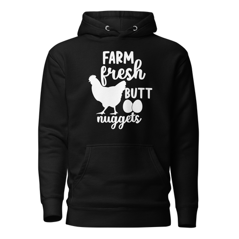 Farm Fresh Butt Nuggets Unisex Hoodie