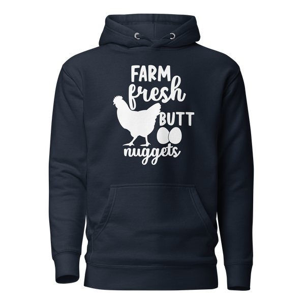 Farm Fresh Butt Nuggets Unisex Hoodie